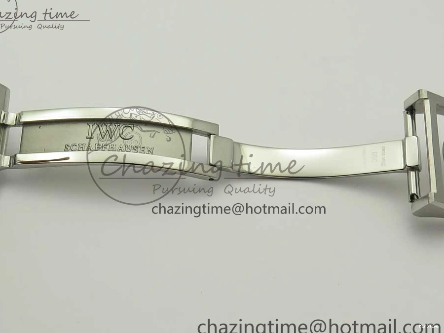 MIROTIME 0207 Portuguese Tourbillon IW5046 SS ZF Best Edition White Dial Blue Markers on Blue Leather Strap Fashionable 7149